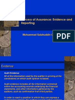 Process of Assurance: Evidence and Reporting: Mohammad Salahuddin Chowdhury, ACA