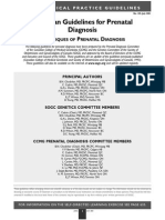 Canadian Guidelines For Prenatal Diagnosis: Echniques of Renatal Iagnosis