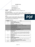 Course Plan Advanced Grammar 2014