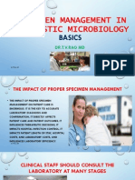 Specimen Management in Diagnostic Microbiology