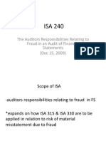 ISA 240 Audit Project