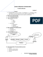 Introduction To Business Communication