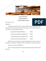 State of Kansas Tenth Judicial District Steve Howe, District Attorney