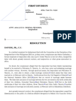 First Division: Complainant, Present