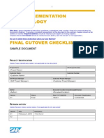 Asap Implementation Methodology: Sample Document