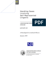 Handling Cases Involving Self-Represented Litigants - A Benchguide For Judicial Officers - Judicial Council of California Center For Families, Children & The Courts