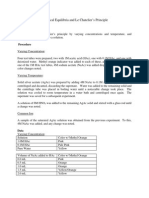 Chemical Equilibria and Le Chatelier