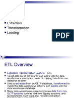 Outline: ETL Extraction Transformation Loading