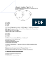 ISTQB Foundation Sample Question Paper No 13 To 15