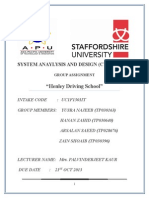 System Analysis and Development Henley Driving School