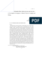 What Do English Speakers Know About Gera-Gera and Yota-Yota?: A Cross-Linguistic Investigation of Mimetic Words For Laughing and Walking