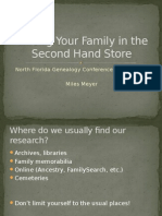 Finding Your Family in The Second Hand Store - 2015 Conference