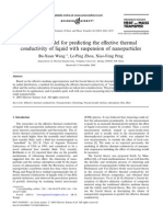 A Fractal Model For Predicting The Effective Thermal Conductivity of Liquid With Suspension of Nanoparticles