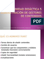 Unidad Didáctica 5 . ADMINISTRACIÓN DE GESTORES DE CONTENIDOS