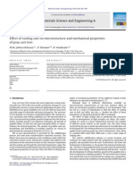 Effect of Cooling Rate On Microstructure and Mechanical Properties of Gray Cast Iron - IsI