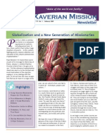 Xaverian Mission Newsletter February 2010