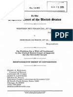 Jackson Cert Opp Brief WesternSkyFinancial v. D.jackson