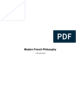 Modern French Philosophy: J. Alexander Gunn