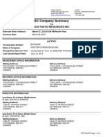 BC Company Summary: 1034 Tokyo Resources Inc