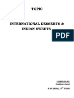 International Desserts & Indian Sweets