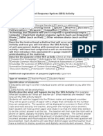 Student Response and Assessment Template