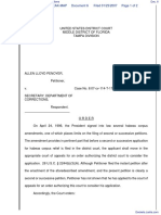 Penoyer v. Secretary, Department of Corrections - Document No. 6