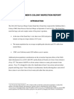 California Men's Colony Inspection Report