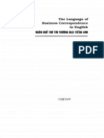 The Language of Business Correspondence in English 2007