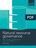 Natural Resource Governance: New Frontiers in Transparency and Accountability