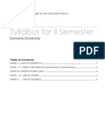 LLB II Semester-Syllabus