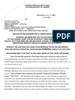 July 2, 2015 V 1 Final Spring ST Motion For Reconsideration - Recuse Brinkema