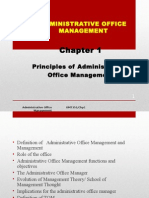 Chapter 1 Latest Principle of Administrative Office MGT