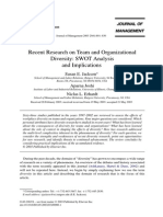 Jackson, Josh, Erhardt - 2003 - Recent Research On Team and Organizational Diversity - SWOT Analysis and Inplications