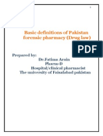 Def of Forensic Pharmacy by Fatima