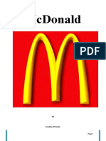 Mcdonalds Mini Report