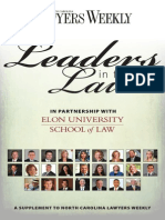 North Carolina Lawyers Weekly - Leaders in The Law