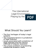 The International Legal Envoirnment