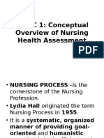 Health Assessment Conceptual Overview