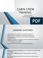 Cabin Crew Training Lesson 7 and 8