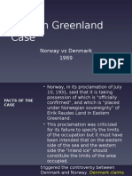 Eastern Greenland Case: Norway Vs Denmark 1969
