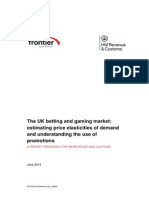 UK Goverment Report On The UK Betting and Gaming Market