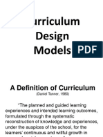 Curriculum Design