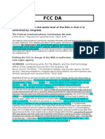 FCC Da: Currently FCC Is On The Same Level of The NSA in That It Is Controlled by Congress