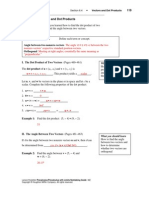 Section 6.4 Vectors and Dot Products: Name