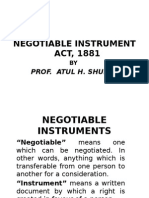 On Negotiable Instruments