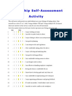 Leadership Self Assessment Activity