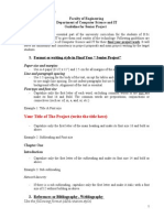 Project Guideline For Computer Scince Project