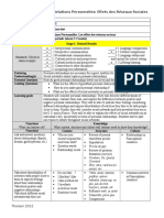 French 3 Unit 1 Plan