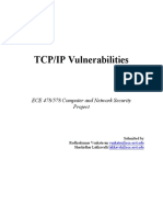 TCP IP Vulnerabilities