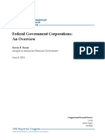 Federal Government Corporations: An Overview: Kevin R. Kosar